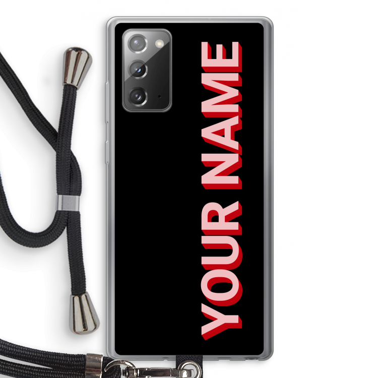 Namecase: Samsung Galaxy Note 20 / Note 20 5G Transparant Hoesje met koord