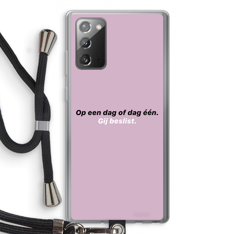 gij beslist: Samsung Galaxy Note 20 / Note 20 5G Transparant Hoesje met koord