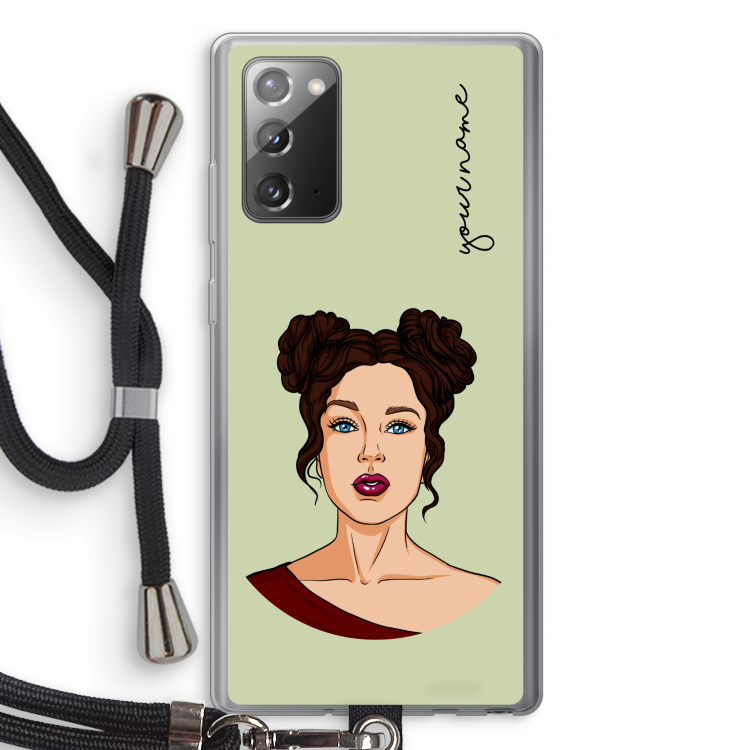 Pop-Art Creator: Samsung Galaxy Note 20 / Note 20 5G Transparant Hoesje met koord