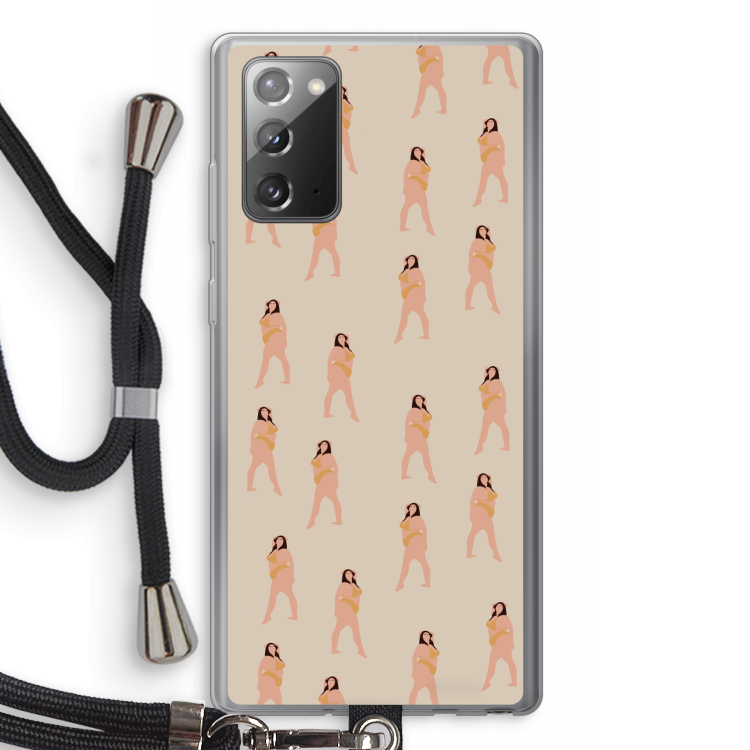 You're so golden: Samsung Galaxy Note 20 / Note 20 5G Transparant Hoesje met koord