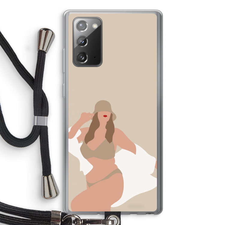 One of a kind: Samsung Galaxy Note 20 / Note 20 5G Transparant Hoesje met koord