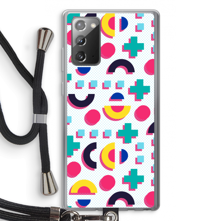 8-bit N°2: Samsung Galaxy Note 20 / Note 20 5G Transparant Hoesje met koord