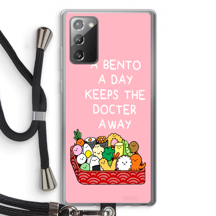 Bento a day: Samsung Galaxy Note 20 / Note 20 5G Transparant Hoesje met koord
