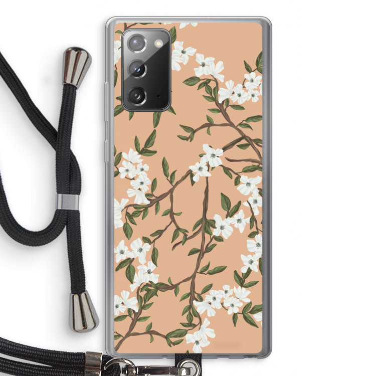 Blossoming spring: Samsung Galaxy Note 20 / Note 20 5G Transparant Hoesje met koord