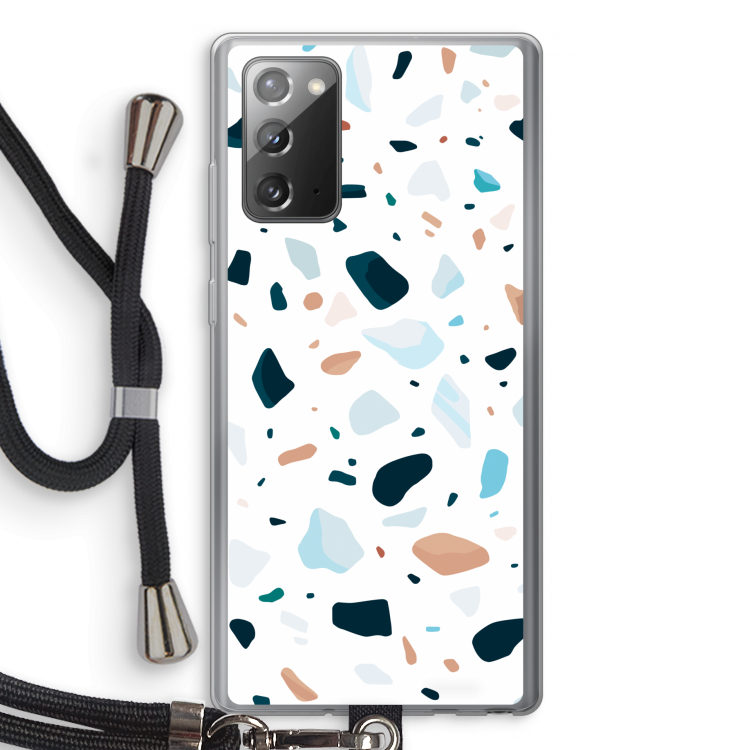 Terrazzo N°13: Samsung Galaxy Note 20 / Note 20 5G Transparant Hoesje met koord