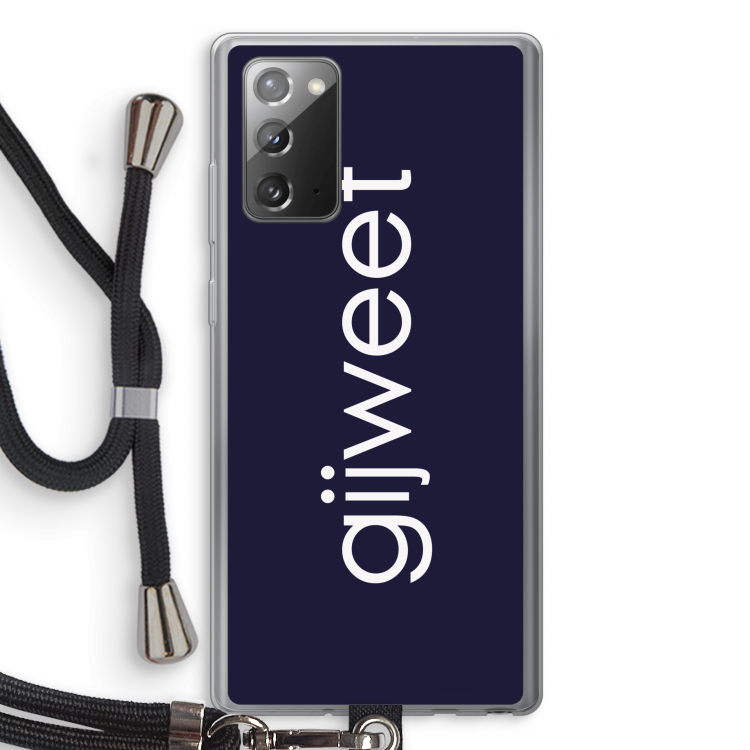 Gijweet: Samsung Galaxy Note 20 / Note 20 5G Transparant Hoesje met koord