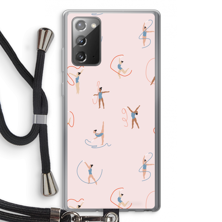 Dancing #3: Samsung Galaxy Note 20 / Note 20 5G Transparant Hoesje met koord