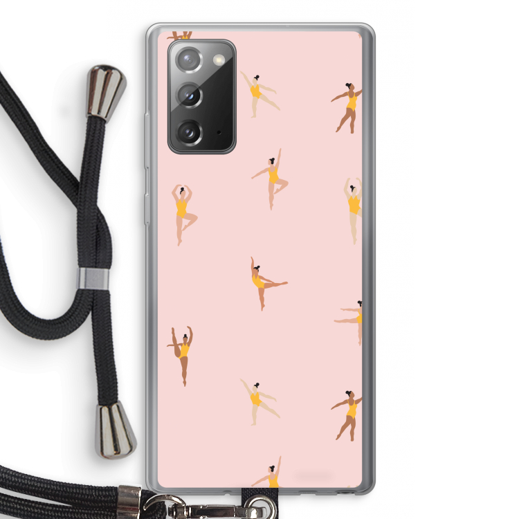 Dans #2: Samsung Galaxy Note 20 / Note 20 5G Transparant Hoesje met koord