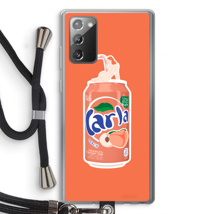 S(peach)less: Samsung Galaxy Note 20 / Note 20 5G Transparant Hoesje met koord
