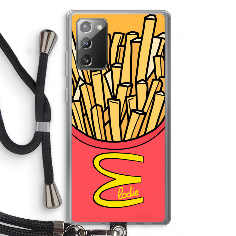 McElodie: Samsung Galaxy Note 20 / Note 20 5G Transparant Hoesje met koord