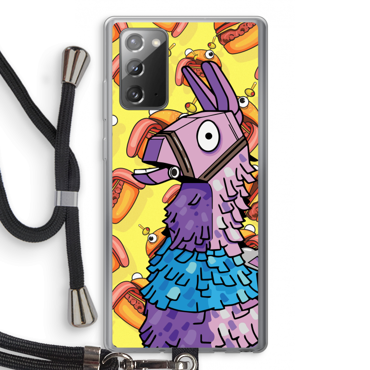 Loot Burger: Samsung Galaxy Note 20 / Note 20 5G Transparant Hoesje met koord