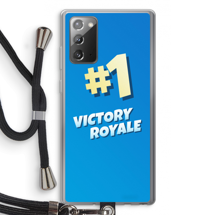 Victory Royale: Samsung Galaxy Note 20 / Note 20 5G Transparant Hoesje met koord