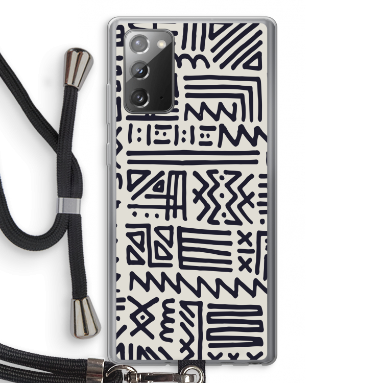 Marrakech print: Samsung Galaxy Note 20 / Note 20 5G Transparant Hoesje met koord