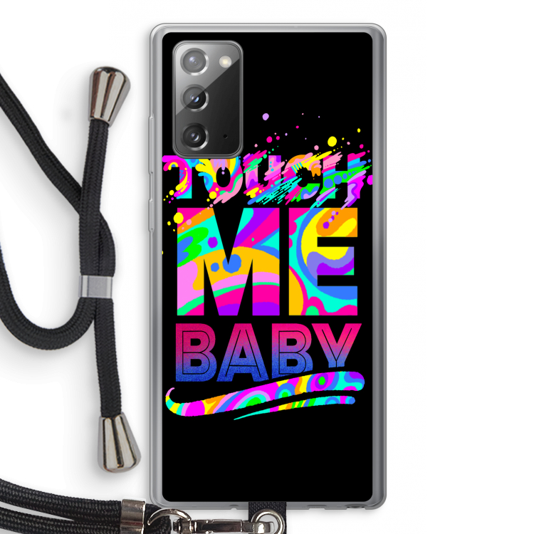 Touch Me: Samsung Galaxy Note 20 / Note 20 5G Transparant Hoesje met koord