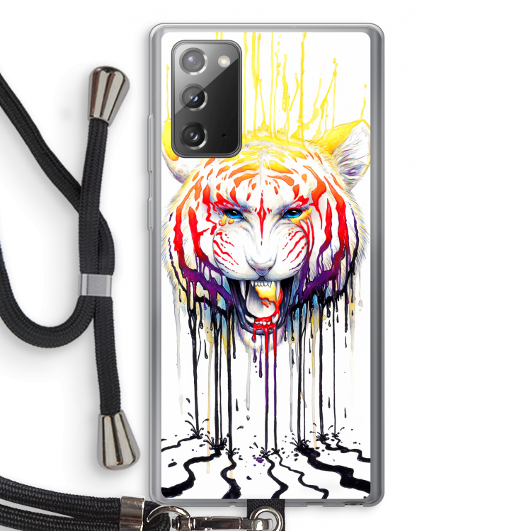 Fading: Samsung Galaxy Note 20 / Note 20 5G Transparant Hoesje met koord