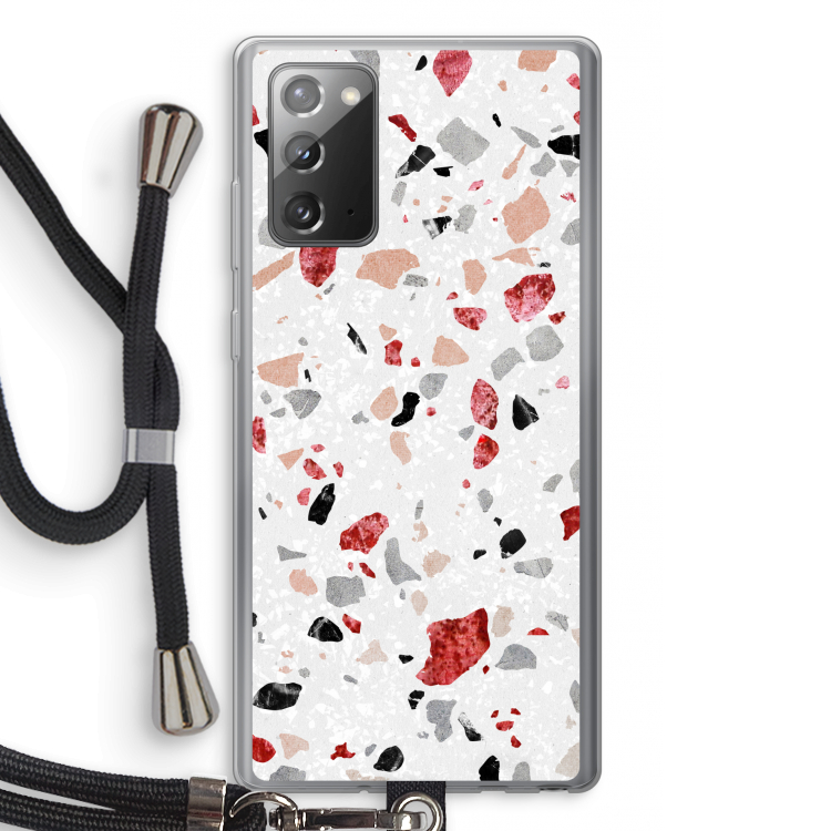 Terrazzo N°12: Samsung Galaxy Note 20 / Note 20 5G Transparant Hoesje met koord