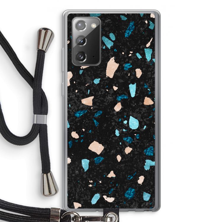 Terrazzo N°11: Samsung Galaxy Note 20 / Note 20 5G Transparant Hoesje met koord