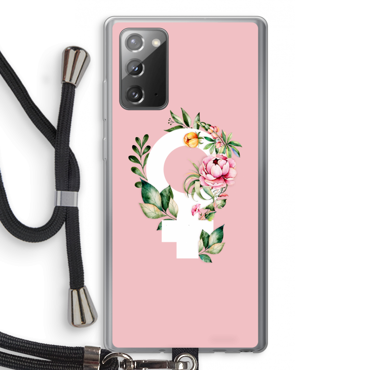 Venus: Samsung Galaxy Note 20 / Note 20 5G Transparant Hoesje met koord