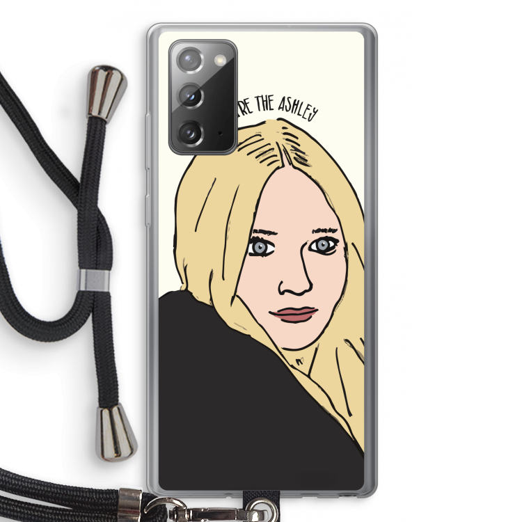 Ashley: Samsung Galaxy Note 20 / Note 20 5G Transparant Hoesje met koord