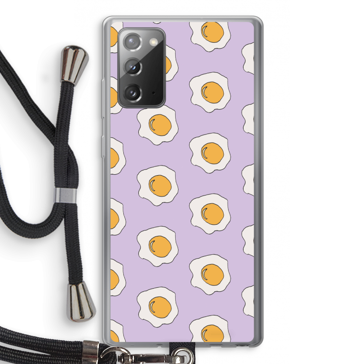 Bacon to my eggs #1: Samsung Galaxy Note 20 / Note 20 5G Transparant Hoesje met koord