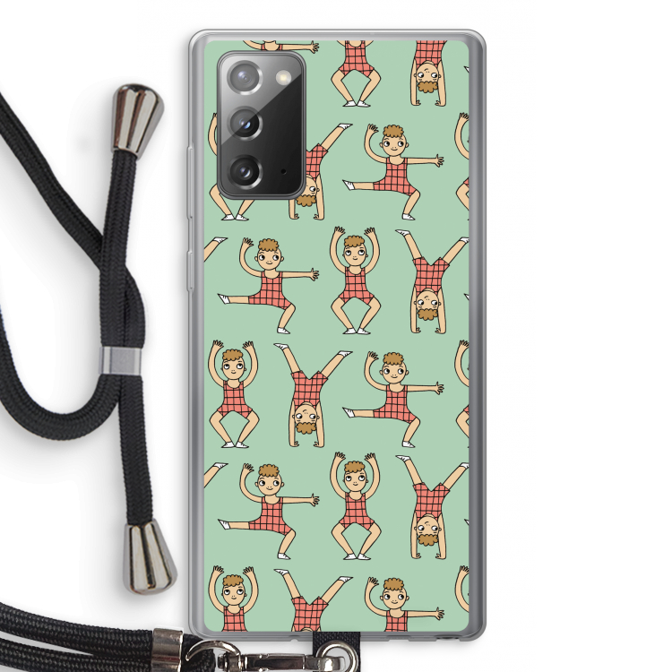 Gymboys: Samsung Galaxy Note 20 / Note 20 5G Transparant Hoesje met koord
