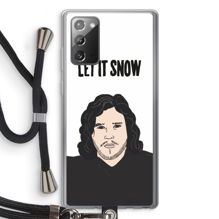 Let It Snow: Samsung Galaxy Note 20 / Note 20 5G Transparant Hoesje met koord