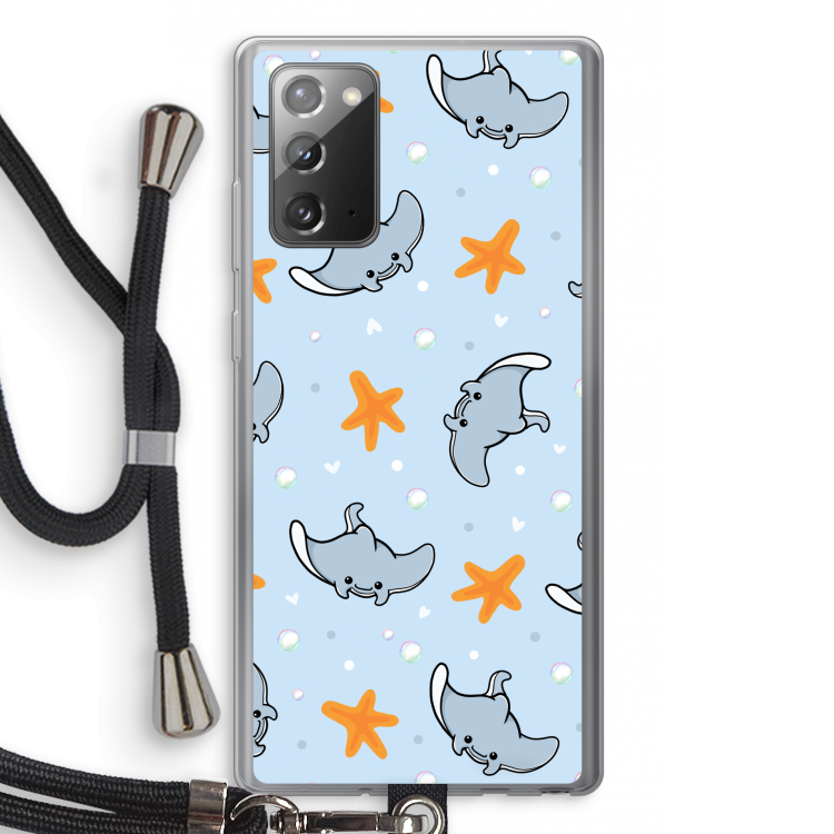 Manta: Samsung Galaxy Note 20 / Note 20 5G Transparant Hoesje met koord