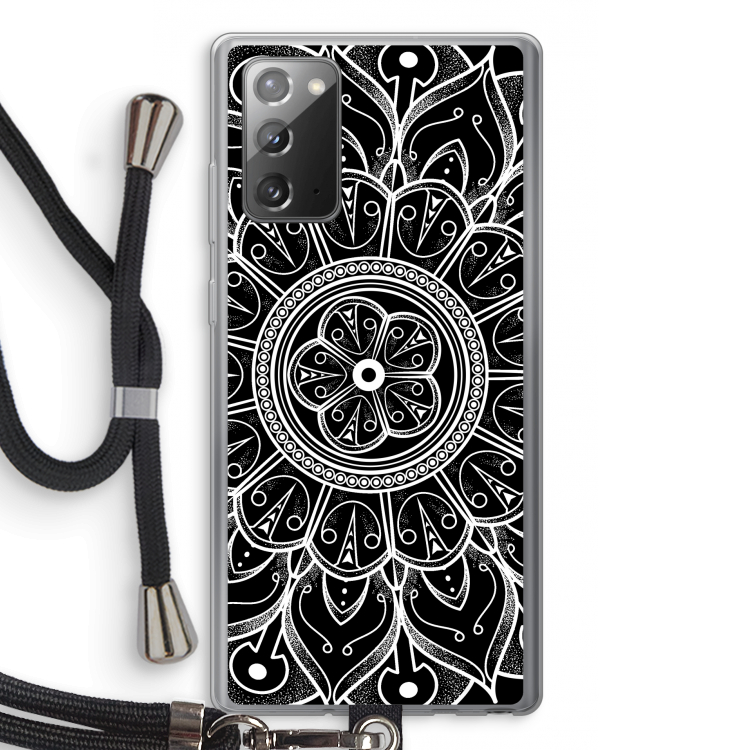 Roses Are Red: Samsung Galaxy Note 20 / Note 20 5G Transparant Hoesje met koord