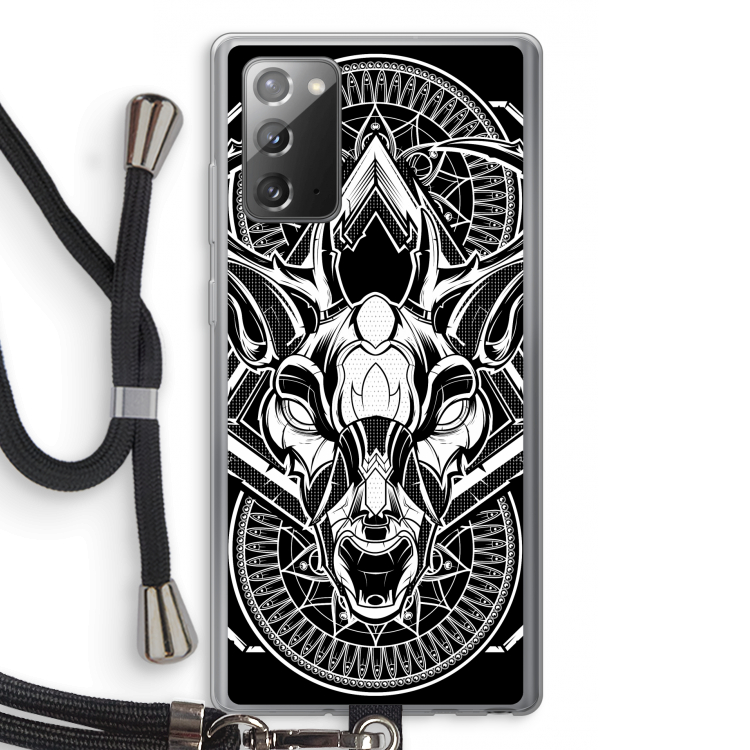 Oh Deer: Samsung Galaxy Note 20 / Note 20 5G Transparant Hoesje met koord