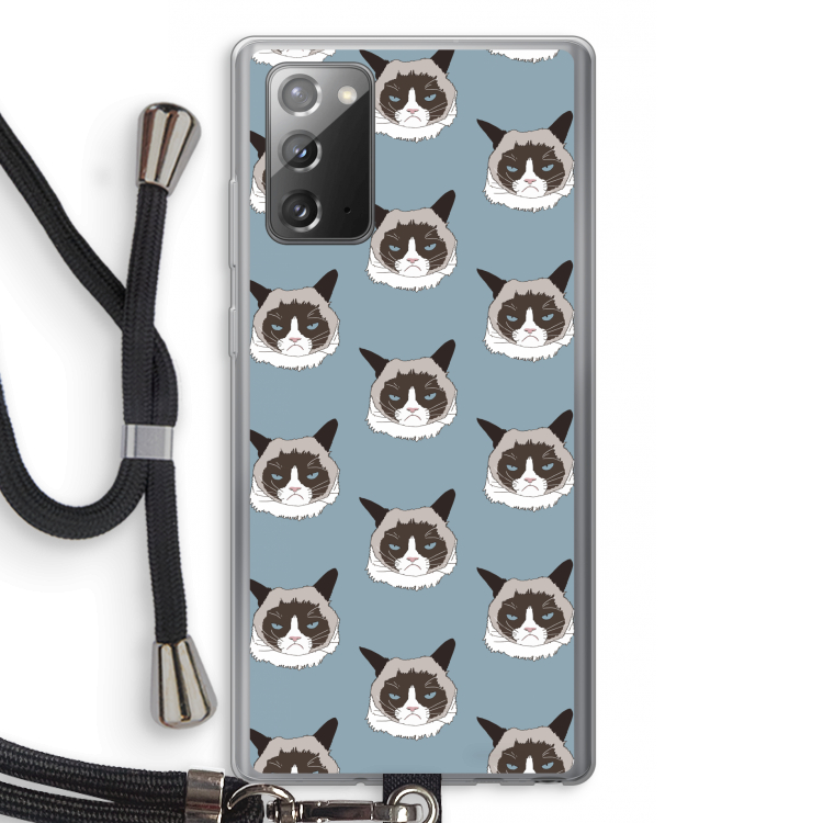 It's a Purrr Case: Samsung Galaxy Note 20 / Note 20 5G Transparant Hoesje met koord