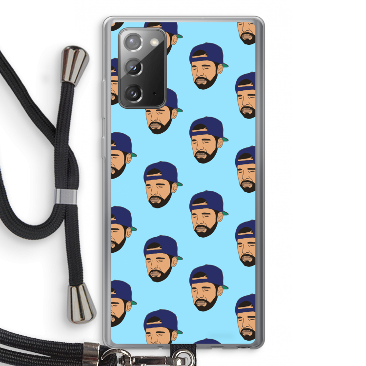 Drake Away: Samsung Galaxy Note 20 / Note 20 5G Transparant Hoesje met koord