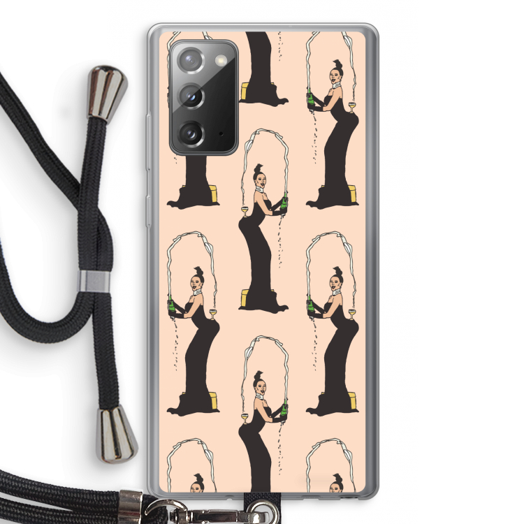 Pop Some Kim: Samsung Galaxy Note 20 / Note 20 5G Transparant Hoesje met koord