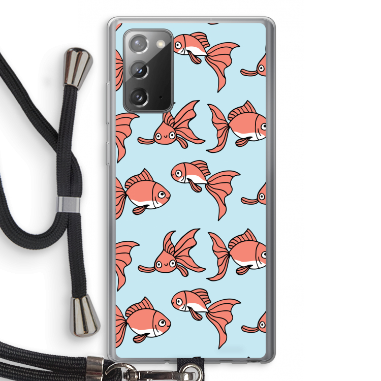 Blub: Samsung Galaxy Note 20 / Note 20 5G Transparant Hoesje met koord