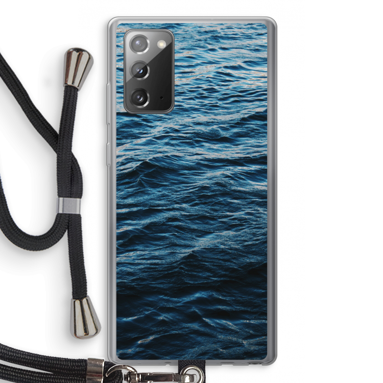 Oceaan: Samsung Galaxy Note 20 / Note 20 5G Transparant Hoesje met koord