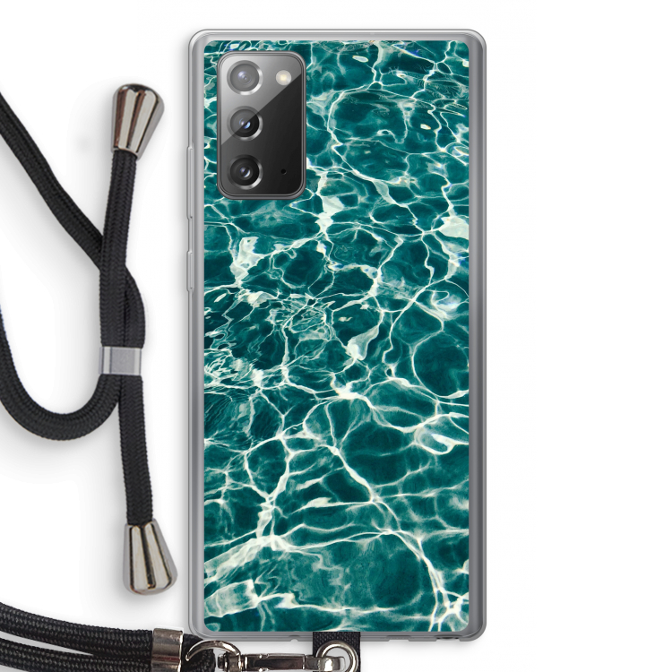 Weerkaatsing water: Samsung Galaxy Note 20 / Note 20 5G Transparant Hoesje met koord