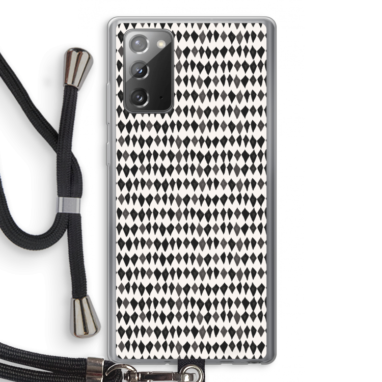 Crazy shapes: Samsung Galaxy Note 20 / Note 20 5G Transparant Hoesje met koord