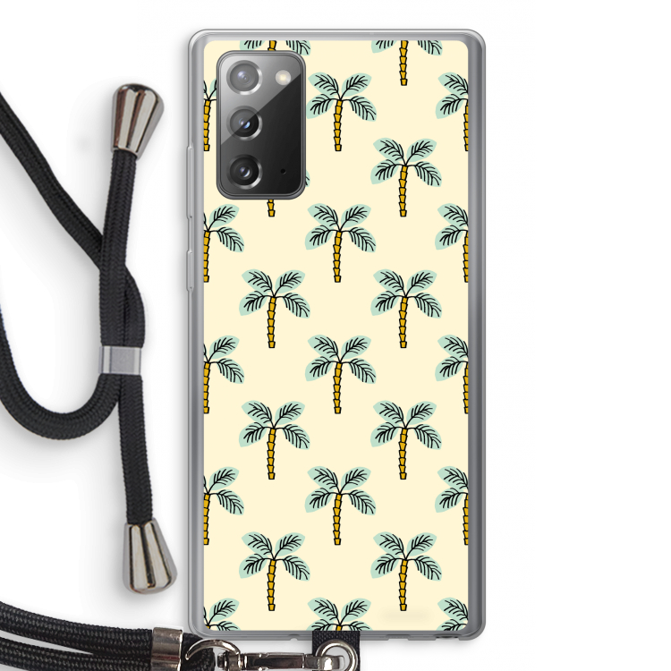 Paradise: Samsung Galaxy Note 20 / Note 20 5G Transparant Hoesje met koord