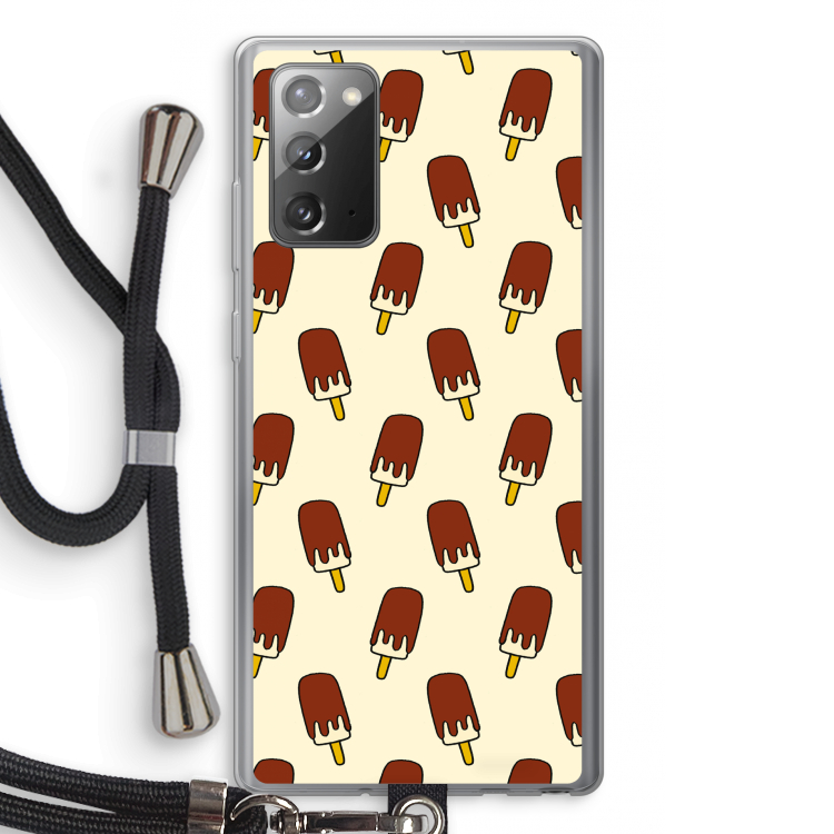 Yummy: Samsung Galaxy Note 20 / Note 20 5G Transparant Hoesje met koord