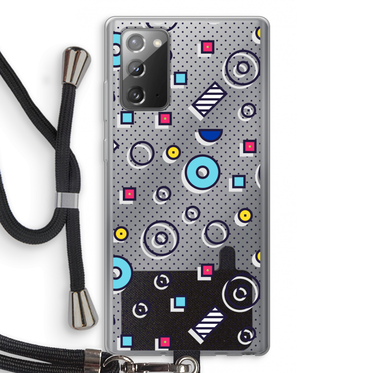 8-bit N°9: Samsung Galaxy Note 20 / Note 20 5G Transparant Hoesje met koord