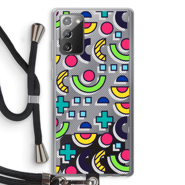 8-bit N°6: Samsung Galaxy Note 20 / Note 20 5G Transparant Hoesje met koord
