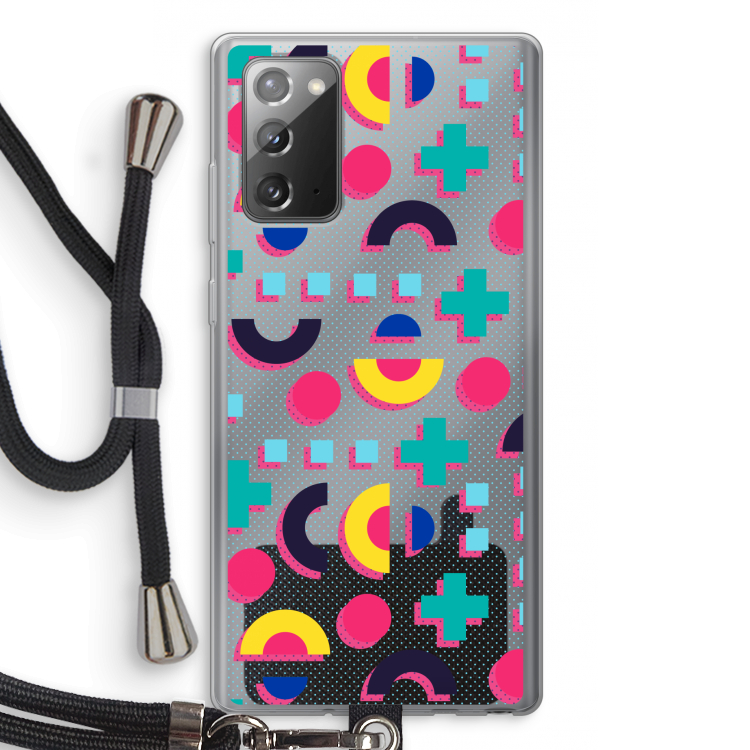 8-bit N°2: Samsung Galaxy Note 20 / Note 20 5G Transparant Hoesje met koord