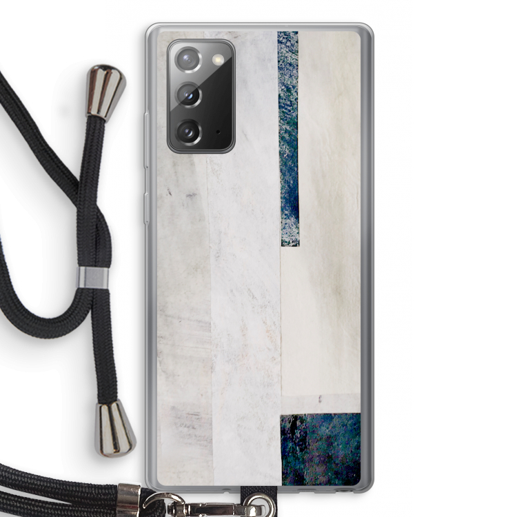 Meet you there: Samsung Galaxy Note 20 / Note 20 5G Transparant Hoesje met koord
