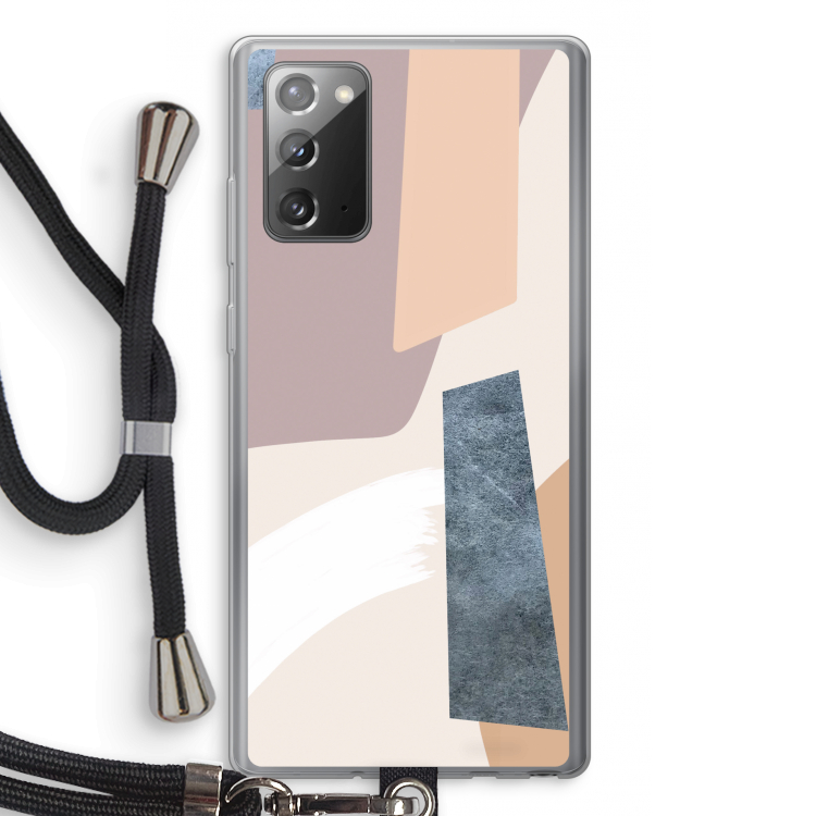 Luca: Samsung Galaxy Note 20 / Note 20 5G Transparant Hoesje met koord