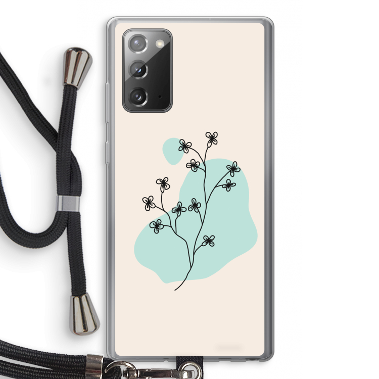 Love your petals: Samsung Galaxy Note 20 / Note 20 5G Transparant Hoesje met koord