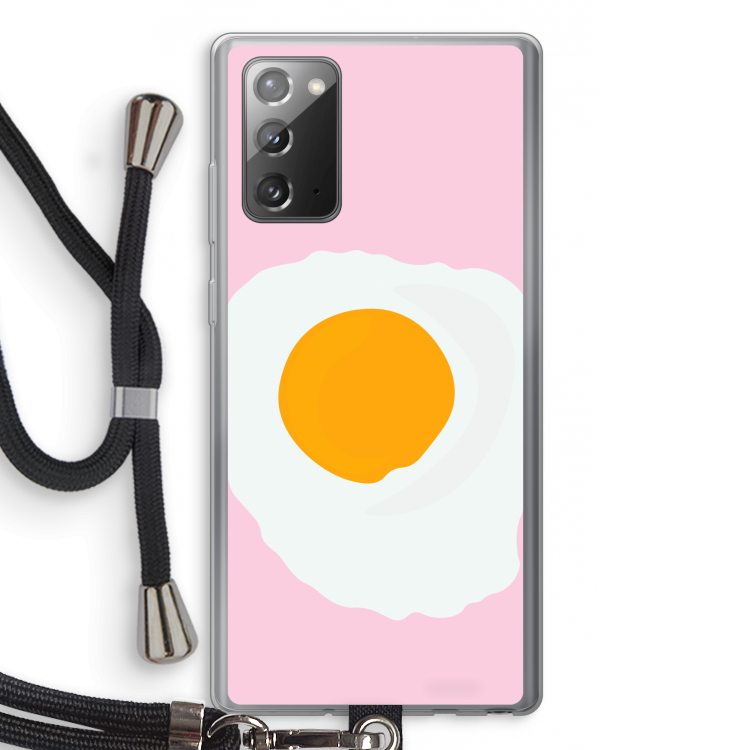 Sunny side up: Samsung Galaxy Note 20 / Note 20 5G Transparant Hoesje met koord