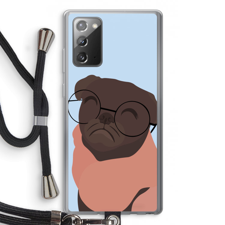 Ludo: Samsung Galaxy Note 20 / Note 20 5G Transparant Hoesje met koord