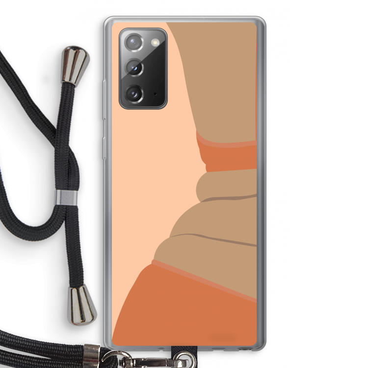Bikini: Samsung Galaxy Note 20 / Note 20 5G Transparant Hoesje met koord