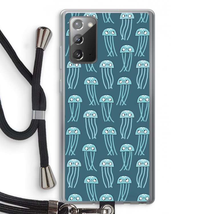 Kwallie: Samsung Galaxy Note 20 / Note 20 5G Transparant Hoesje met koord