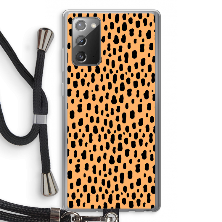 Panter: Samsung Galaxy Note 20 / Note 20 5G Transparant Hoesje met koord
