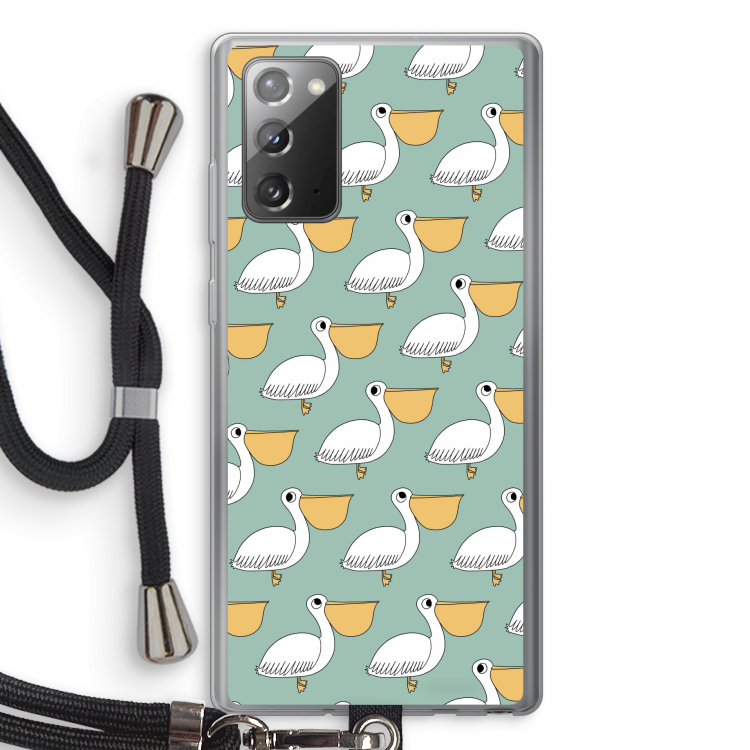 Pelican: Samsung Galaxy Note 20 / Note 20 5G Transparant Hoesje met koord